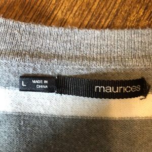 Maurices Sweaters - Gray and white stripped cardigan Maurices Sweaters - Gray and white stripped cardigan